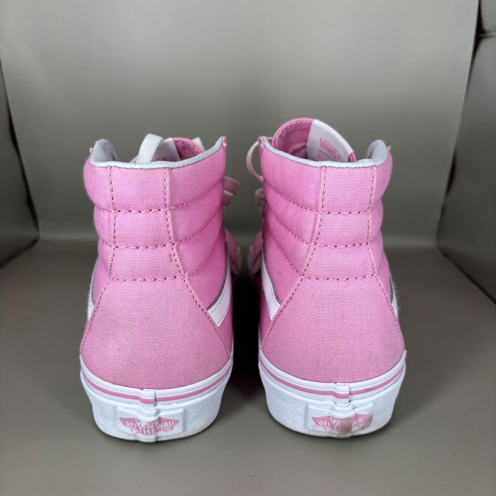 Vans Sk8-Hi Pink Canvas High Top Sneakers Womens 7 Mens 5.5 721356 - Picture 4 of 7